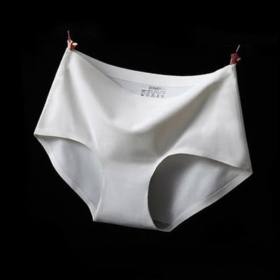 VLOOCKLW Ice Silk Bikini Briefs Seamless Breathable Hipster Underwear Briefs for Ladies,Invisible Edge Everyday Panties for Daily Wear & Yoga
