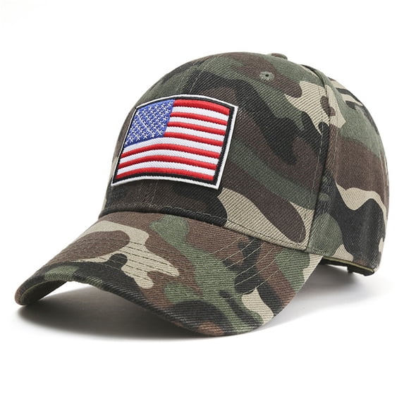 VLOOCKLW Independence Day Baseball Cap American Flag Denim Adjustable Buckle Sun Hat for Men Women Outdoor Casual Fashion Headwear