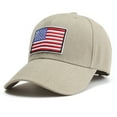 thumbnail image 1 of VLOOCKLW Independence Day Baseball Cap American Flag Denim Adjustable Buckle Sun Hat for Men Women Outdoor Fashion Headwear, 1 of 4