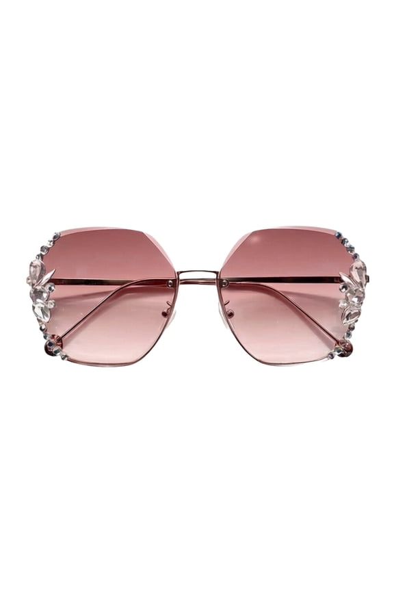 Internet Famous Trendy Glasses For Women Slimming Effect Face Contour Sun Sunglasses UV Protection Stylish