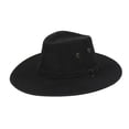 thumbnail image 1 of VLOOCKLW Men's Classic Western Brown Cowboy Hat with Leather & Metal Embellishments Outdoor Travel Sun Hat Casual Daily Wear Cap, 1 of 3
