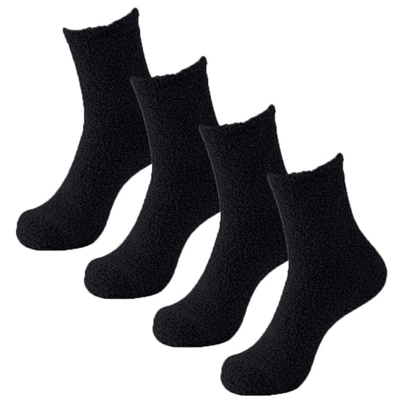 VLOOCKLW Men's Fuzzy Fluffy Slipper Socks Warm Soft Cozy Cabin Socks for Winter, Non-Slip Comfort Sleep Socks for Home & Bed