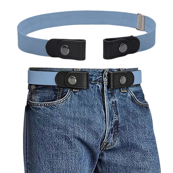 VLOOCKLW Mens No Buckle Elastic Belt Comfort Adjustable Stretch Waistband For Jeans Khaki Pants Casual Daily Wear No Bulge Invisible