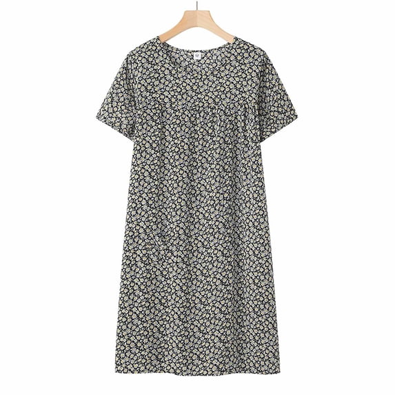 VLOOCKLW Nightgowns for Women Sleeveless Cotton Sleep Shirt Soft Sleep Dress Loose Fit Summer Nightshirt Casual Sleepdress
