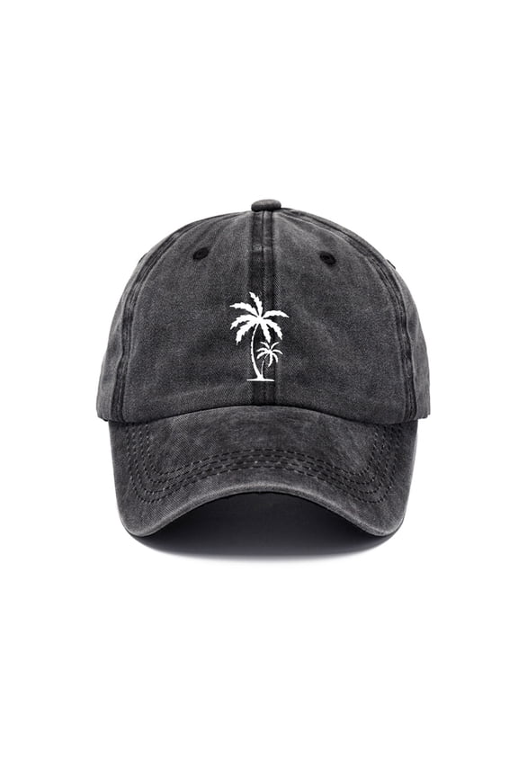 Palm Tree Baseball Caps Summer Aloha Beaches Outdoor Adjustable Denim Dad Hat
