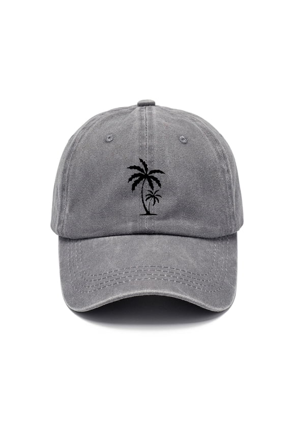 Palm Tree Baseball Caps Summer Aloha Beaches Outdoor Adjustable Denim Dad Hat