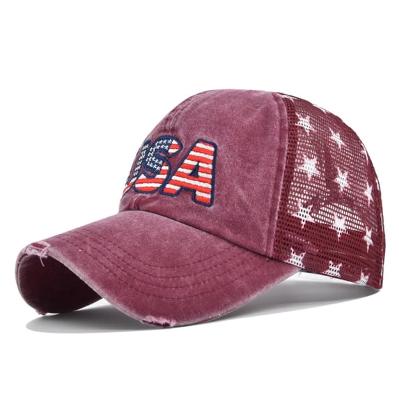 VLOOCKLW Patriotic Cap for Men Women Classic Outdoor Sun Hat