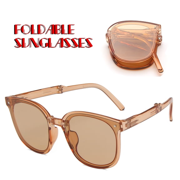 VLOOCKLW Retro Round Polarized Shades Foldable Unisex Chic Style Sunglasses For Women Men UV Protection Summer