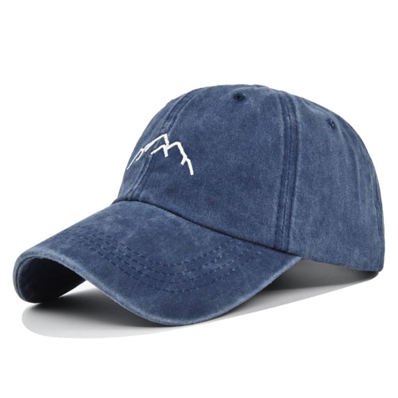 VLOOCKLW Denim Baseball Cap Retro Washed Distressed Solid Color Adjustable Peaked Sun Hat Casual Outdoor Vintage Cap Men Women