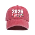 thumbnail image 1 of VLOOCKLW USA CAN 2026 Soccer Baseball Caps Unisex Adjustable Running Hats Patriotic Sports Sun Caps for Men Women Outdoor Training, 1 of 5