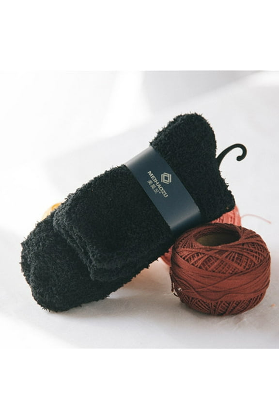 Soft Bed Socks Soft Cozy Floor Socks for Home, Plush Bed Socks for Boys, Solid Color House Socks for Sleeping & Relaxing