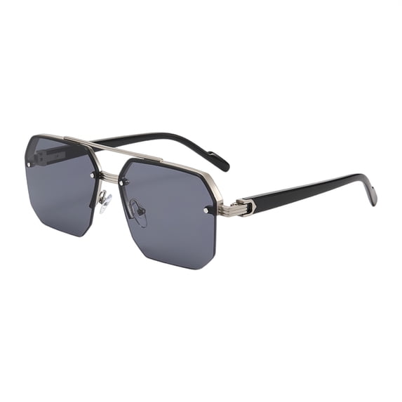 VLOOCKLW Square Frame Fashion Glasses Unisex Vintage Fashion Shades for Men Women, Lightweight UV Protection Glasses for Daily Wear & Travel