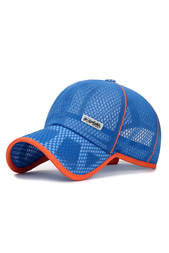 Teens Snapback Hat Trucker Style Breathable Mesh Unisex Youth Baseball Cap Adjustable Summer Sports Breathable Mesh Baseball Hat