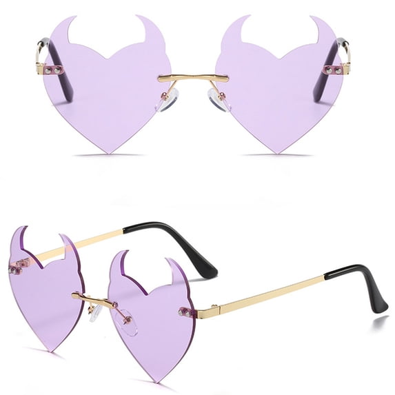VLOOCKLW Transparent Candy Color Glasses ransparent Candy Color Rimless Glasses for Women, UV Protection Fashion Shades for Daily Wear, Parties, Vacations & Gifts