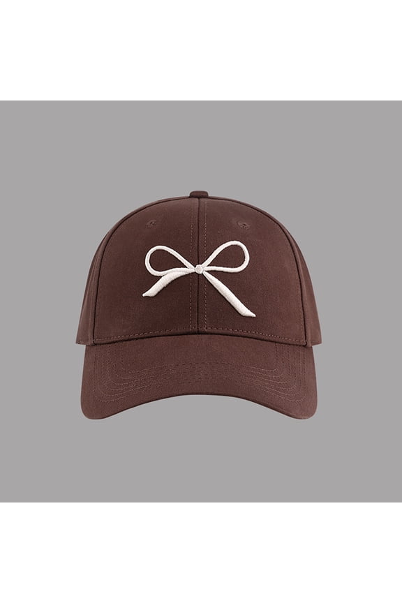 Trendy Bow-Tie Baseball Cap for Women and Men Trucker Hats Y2k Adjustable Fashion Sun Hat with Visor for Hiking & Travel