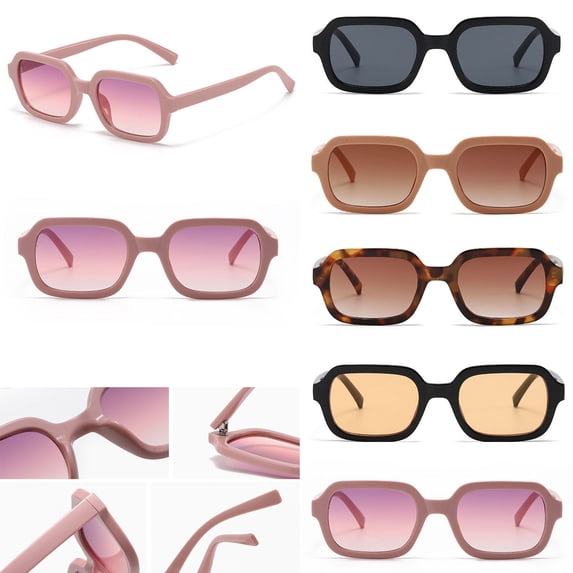 VLOOCKLW Unisex Fashion Retro Eyewear PC Frame Street Shot Sunglasses For Women Men UV Protection Trendy Summer Retro PC Frame Shades