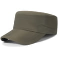 thumbnail image 1 of VLOOCKLW Unisex Flat Top Cap Adjustable Baseball Hat Structured Crown High Profile Classic Coupe Style, 1 of 4