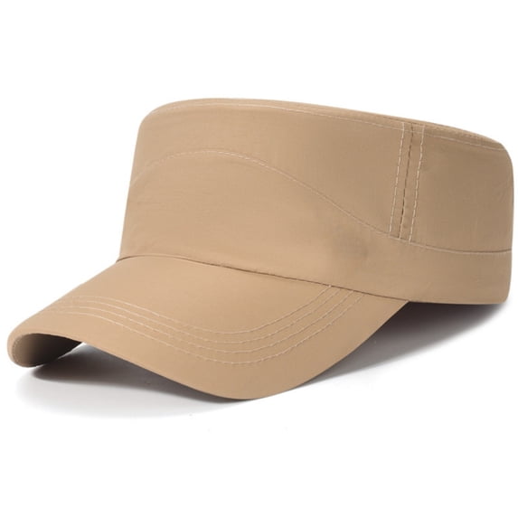 VLOOCKLW Unisex Flat Top Cap Adjustable Baseball Hat Structured Crown High Profile Classic Coupe Style