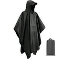 thumbnail image 1 of VLOOCKLW Unisex Hooded Poncho Fashion Hooded Rain Poncho Waterproof Raincoat Jacket with pocket for Women/Men/Adult, 1 of 3