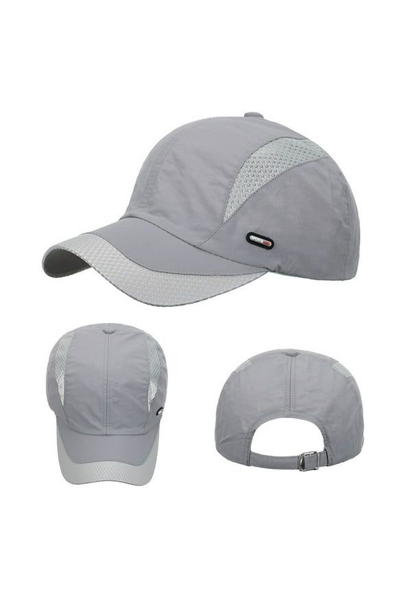 Unisex Visor Hat Quick Dry Reflective Sport Cap Adjustable Lightweight Baseball Hat Unstructured Design
