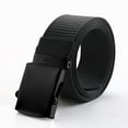 thumbnail image 1 of VLOOCKLW Unisex Web Belt Canvas Outdoor Training Strap Mens Casual Nylon Webbing Womens With Metal Buckle, 1 of 2