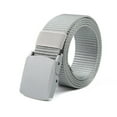 thumbnail image 1 of VLOOCKLW Unisex Web Belt Canvas Outdoor Training Training Strap Mens Casual Nylon Webbing Womens With Metal Buckle, 1 of 3