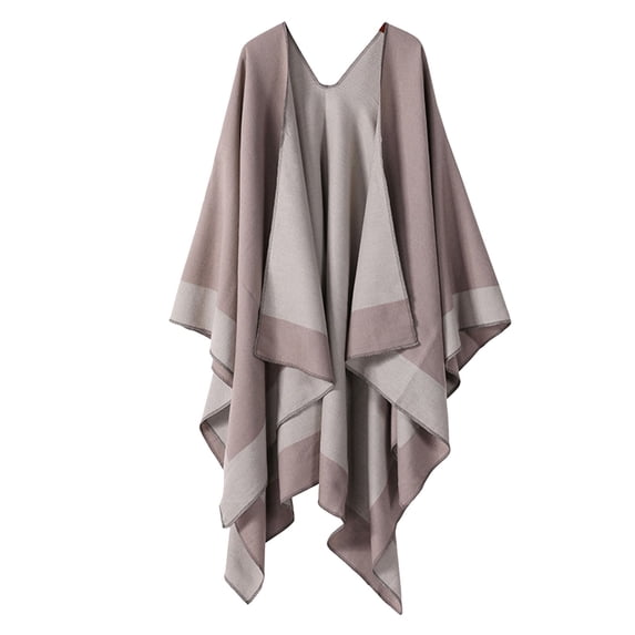 VLOOCKLW Warm Cardigan Wrap Cozy Hooded Cardigan Wrap for Ladies, Soft Oversized Wrap with Open Front for Daily Wear & Cold Weather