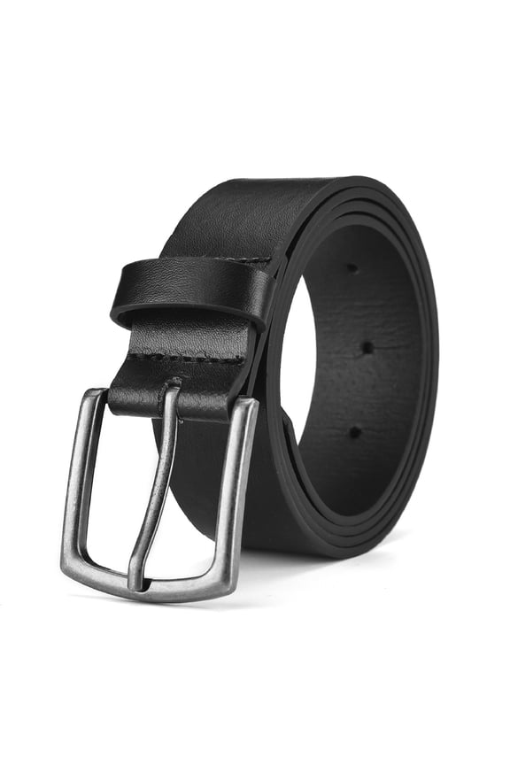 Wide PU Leather Belt For Men Denim Casual Style Alloy Buckle Jeans Waistband For Work Daily Heavy Duty Fashion Strap Adjustable