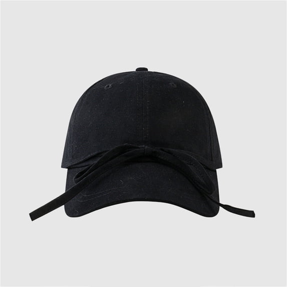 VLOOCKLW Women's Bow Baseball Cap Summer Soft Top Design Casual Versatile Sun Hat Lightweight Breathable Adjustable Fit for Outdoor Daily Travel Small Face Effect