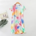 thumbnail image 1 of VLOOCKLW Women's Cotton Nightgown Sleepwear Short Sleeves Nightshirt Casual Print Sleepdress Loose Comfy Pajama Cotton Nightgowns, 1 of 4