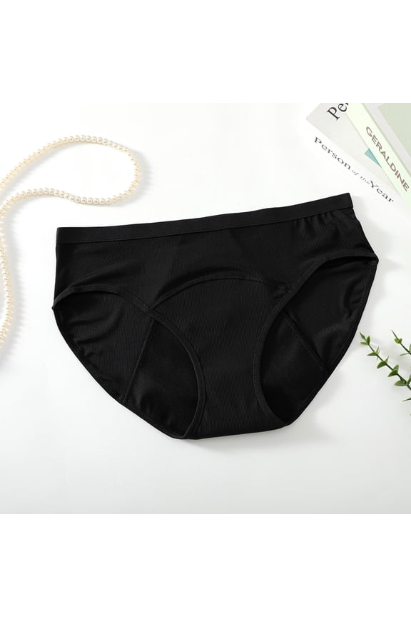 Women's Large Size Menstrual Underwear Heavy Postpartum Physiological Absorption Pants, Leak-Proof Reusable Period Briefs for Night & Postpartum Recovery