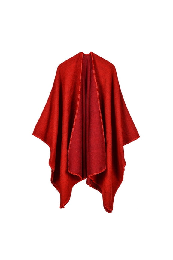 Women's Shawl Ruana Cape Cardigan Sweater Open Front for Travel Flight Cruises