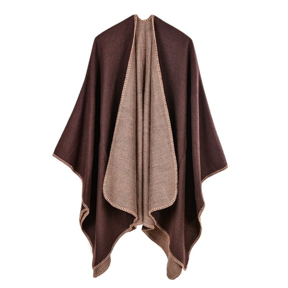 VLOOCKLW Women's Shawl Wrap Poncho Ruana Cape Cardigan Sweater Open Front for Travel Flight Cruises