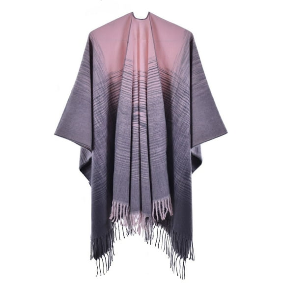 VLOOCKLW Women's Shawl Wraps Open Front Poncho Cape Oversized Sweaters Casual Cardigan Shawls for Fall Winter