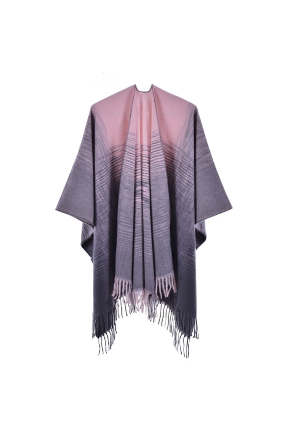 Women's Shawl Wraps Open Front Poncho Cape Oversized Sweaters Casual Cardigan Shawls for Fall Winter