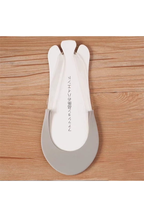Womens Thin Liner Socks Ultra Low Cut Non Slip Hidden Toe Topper Cotton Nylon Blend For High Heels Summer