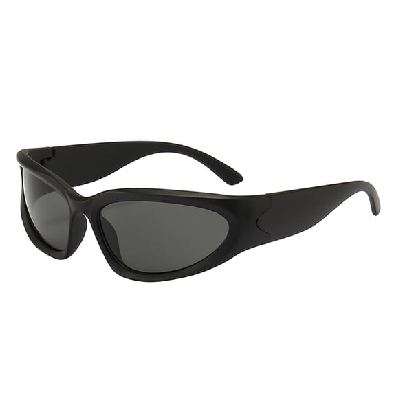VLOOCKLW Wrap Around Sunglasses Unisex Mirrored Rectangle Shades for Men Women, Cycling Sports Glasses with UV Protection for Outdoor Activities & Daily Wear