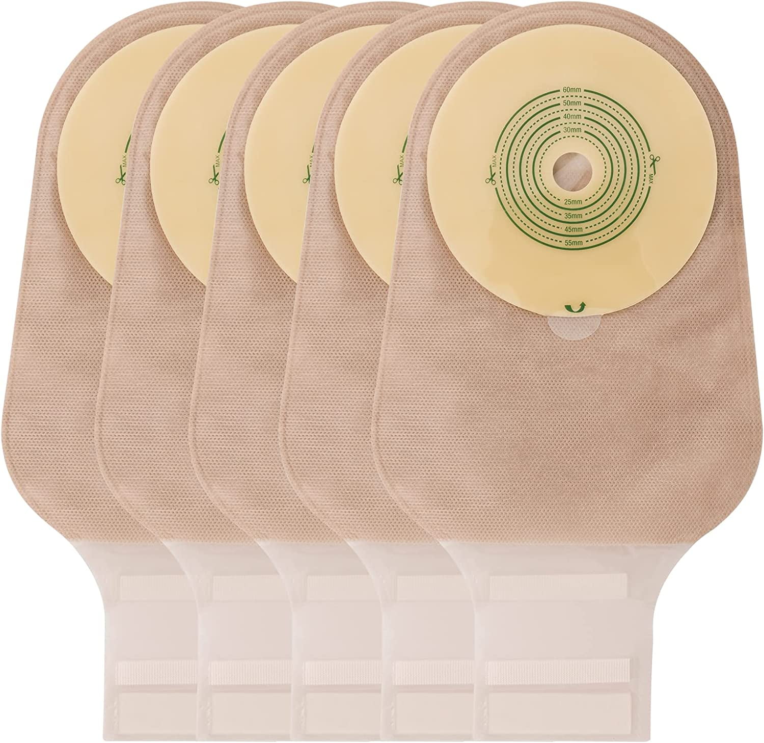 VLOOKUP 20 Pcs Colostomy Bags with Closure,Ostomy Supplies,OnePiece