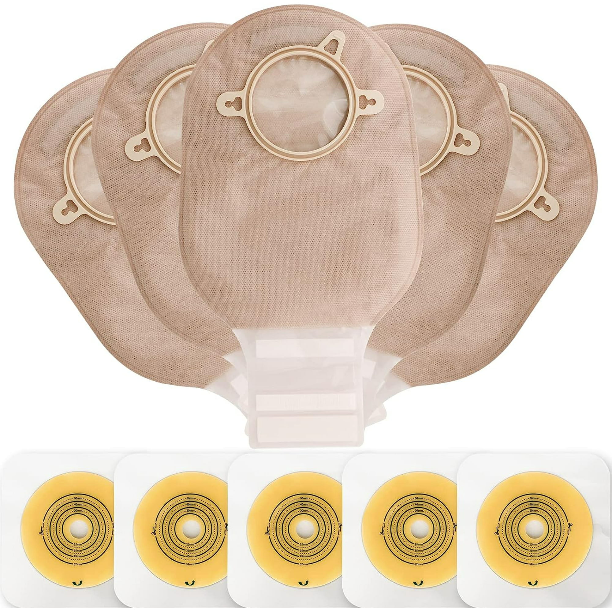 Fosa Ostomy Pouch,10pcs/Pack One-piece System Ostomy Bag Medicals