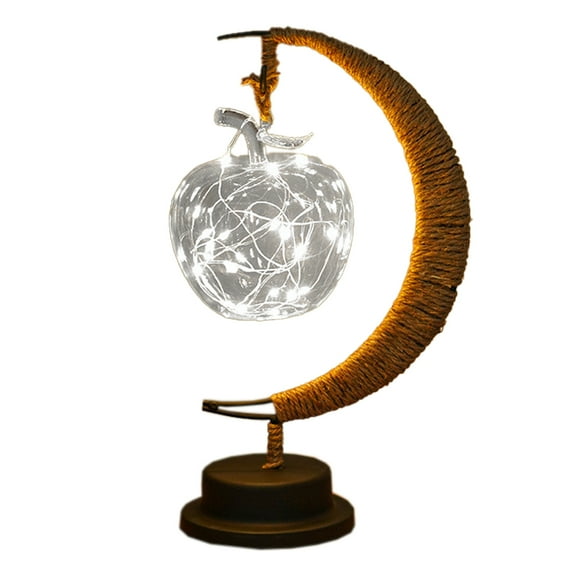 Decorative Table Lamp, Moon Night Lamp, Winding Cotton Thread, LED Light