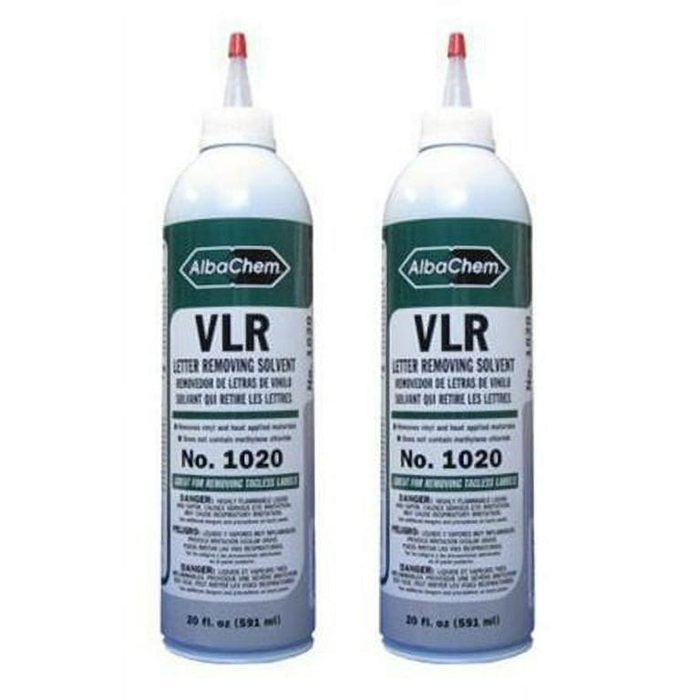 VLR 1020 T-shirt vinyl remover - 20oz Bottle ( 2 Pack.)