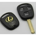 thumbnail image 1 of VLS 3 Button Remote Head Key Shell for Lexus Vehicles, Short Blade, 1 of 5
