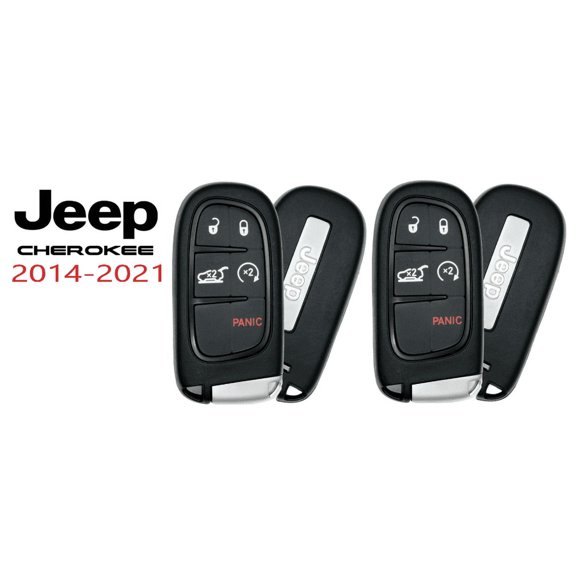 VLS Jeep Cherokee 5 Button Smart Key Prox Remote Fob, 433 MHz