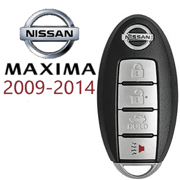 VLS Keyless Smart Key Fob for Nissan Maxima 20092014 Models, Push to Start, Reusable, 4 Buttons