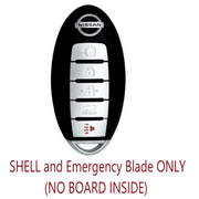 VLS Replacement 5-Button Remote Key Shell Case for Nissan Altima, Maxima, Pathfinder, Murano