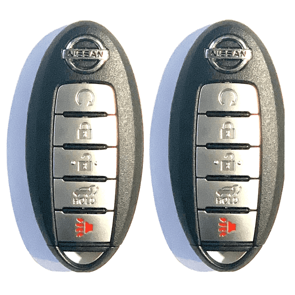 VLS Smart Key for Nissan Rogue 2017-2020, 2 Pieces, Remote Start, Lock/Unlock/Hatch/Panic