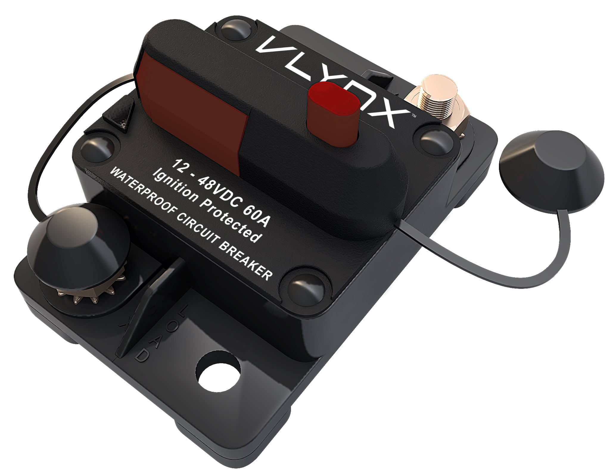 VLYNX VCB60 12VDC-48VDC 60 Amp Resettable DUMP HOISTS Circuit Breaker