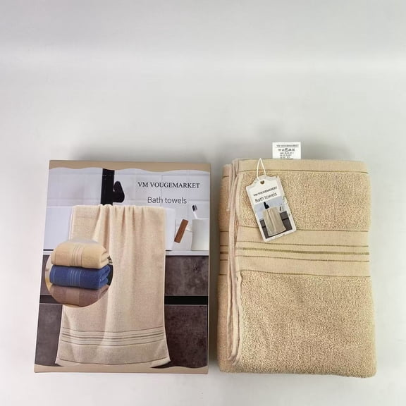 VM VOUGEMARKET Bath towels, Large Bath Towels 30 x 60 Inches, 100% Cotton, Larger & Lighter Weight, Quicker to Dry, Super Soft and Absorbent, Perfect for Bathroom