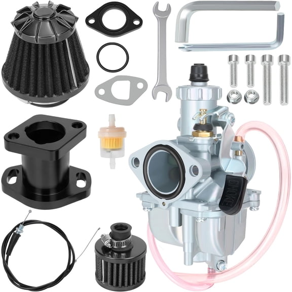 VM22 26mm Carb 212cc Carburetor Kit Replacement for Predator 212cc 224cc 196cc Engine Coleman CT200U CT200U-EX BT200X KT196 Baja Warrior MB200 Axis M200 200cc 6.5hp Mini Bike Go Kart Parts