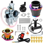 VM22 26mm Carburetor & 7/8'' Mini Bike Throttle Assembly Kit Compatible with Coleman CT200U BT200X CT200U-EX GX160 Predator 212cc 196 224 Minibike Massimo Baja MB200 KT196 Go Kart Colorful Parts